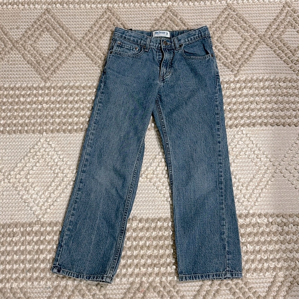 Boys Urban Pipeline Wide Leg Jeans  / Size 12 / Adjustable Waist / EUC